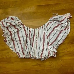 Gypsy love off the shoulder crop top